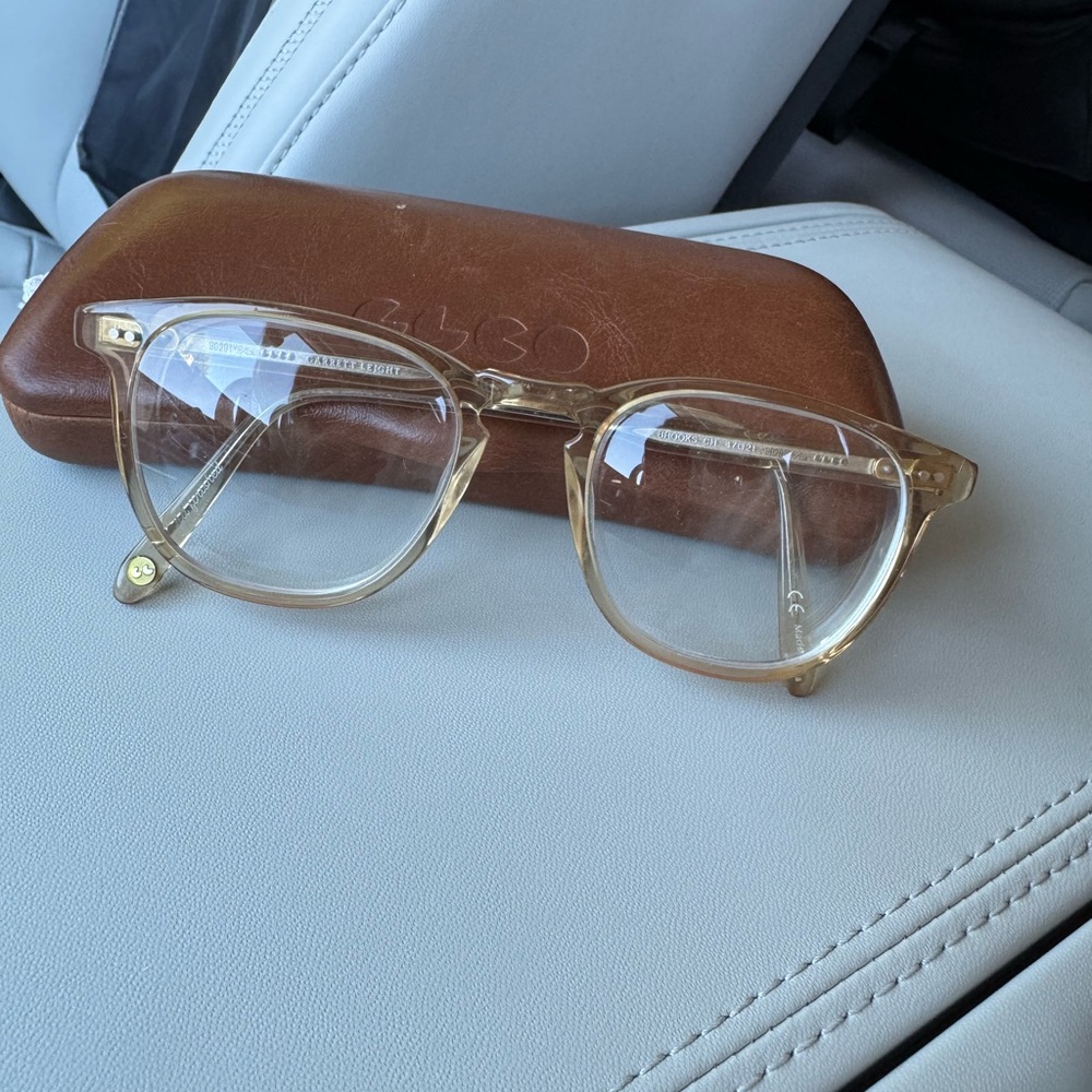 Garrett Leight “Brooks” Clear Frame Glasses